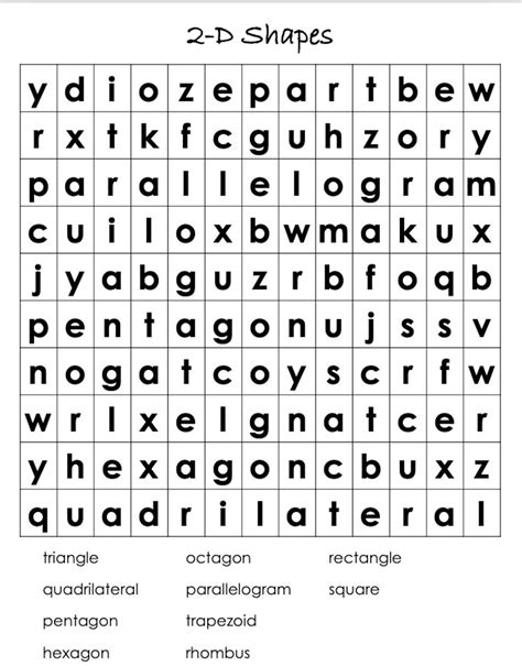 Math Word Search Puzzles Fun Activities For Kids Digital Etsy