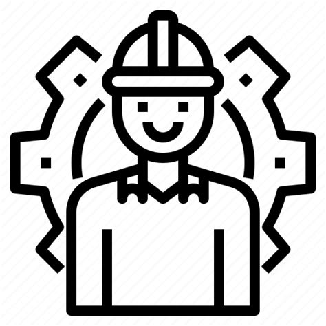Engineer Gear Man Occupation Worker Icon Download On Iconfinder