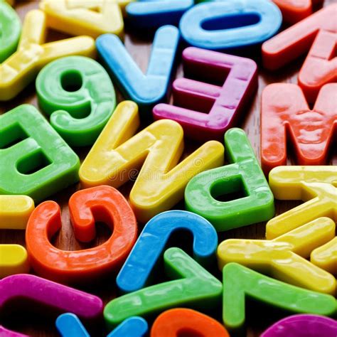 Colorful Letters Of The Alphabet Stock Image Image Of Objects