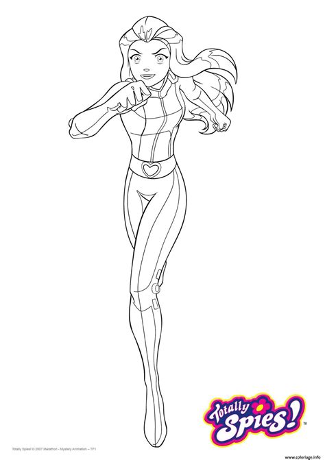 Coloriage Totally Spies Sam Jecolorie Com
