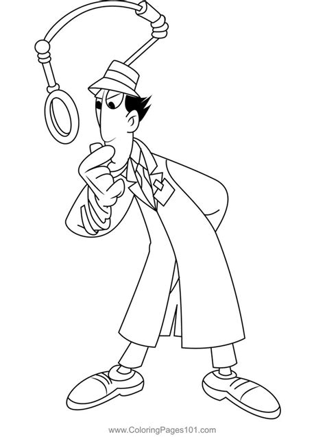 Pin On Inspector Gadget Coloring Pages