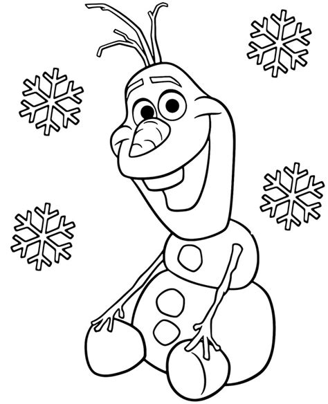 Printable Olaf Coloring Pages