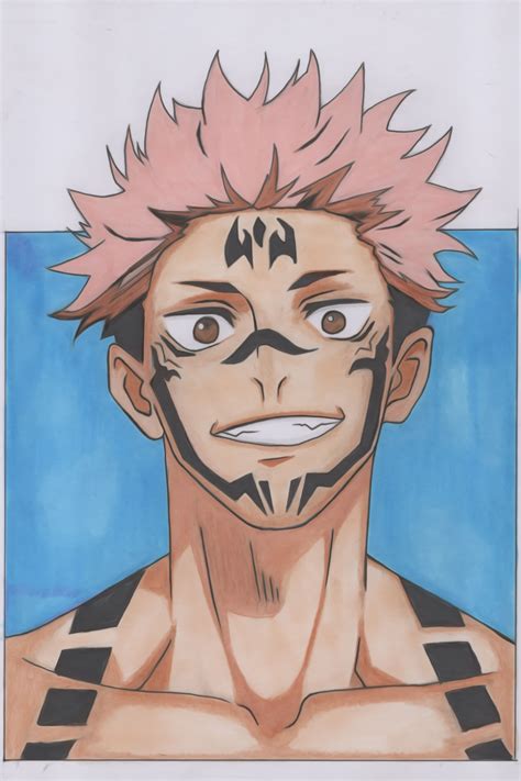 Learn How To Draw Sukuna Step By Step Jujutsu Kaisen In Anime