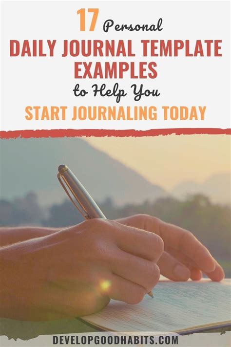 Journal Format Journal Template Daily Planner Pages Daily Planner