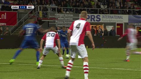 Fc eindhoven won 5 direct matches.nec nijmegen won 9 matches.0 matches ended in a draw.on average in direct matches both teams scored a 3.14 goals per match. FC Emmen - NEC Nijmegen - YouTube