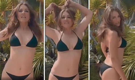 Liz Hurley 57 Shows Off Her Phenomenal Figure In Bikini As She Shares