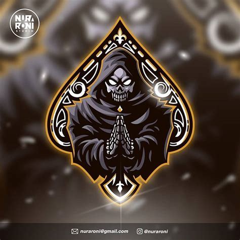 Reaper Gaming Logo Mascot Logo Design Art Logo Design Inspiration