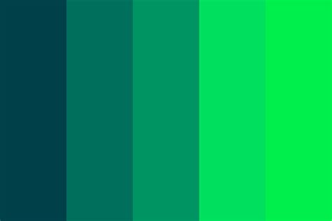 Brilliant Emerald Color Palette