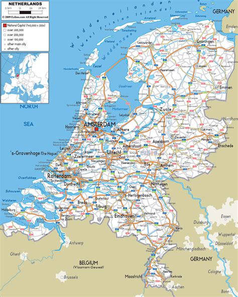 maps of holland detailed map of holland in english tourist map of the netherlands road map