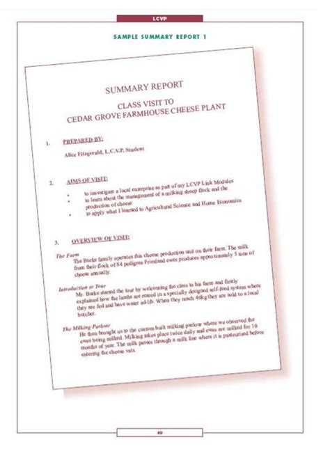 Summary Report Templates 15 Free Printable Word And Pdf