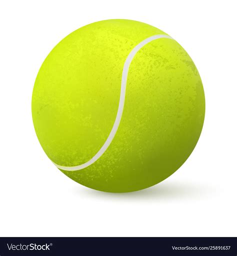3d Realistic Tennis Ball Royalty Free Vector Image