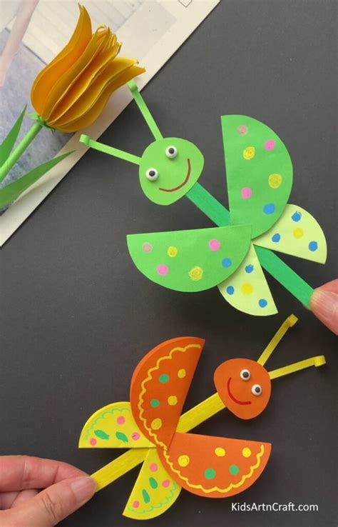 How To Make Paper Butterfly Tutorial For Kids Kids Art And Craft