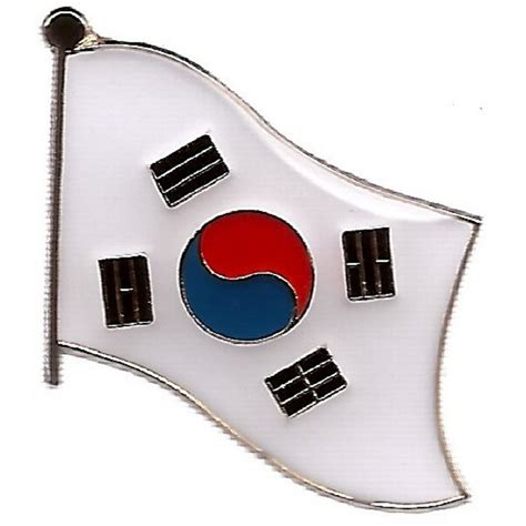 pack of 3 south korea single flag lapel pins south korean pin badge