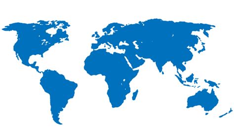 Blue World Map Free Vector