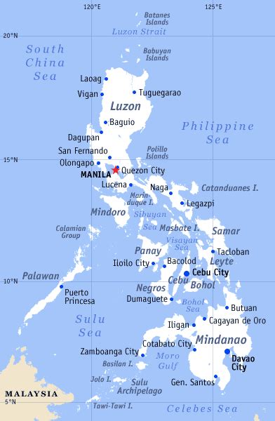 Maps Of The Philippines Small Overview Map Online