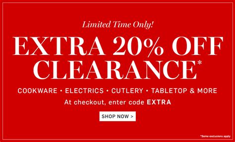 Williams sonoma credit card is assistance created by williams sonoma store for its customers. Extra 20% Off Clearance Items at Williams-Sonoma - NerdWallet