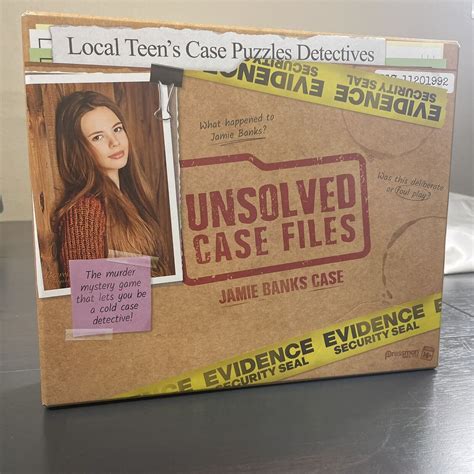 Unsolved Case Files Sealed New In Box Banks Jamie Cold Case Murder