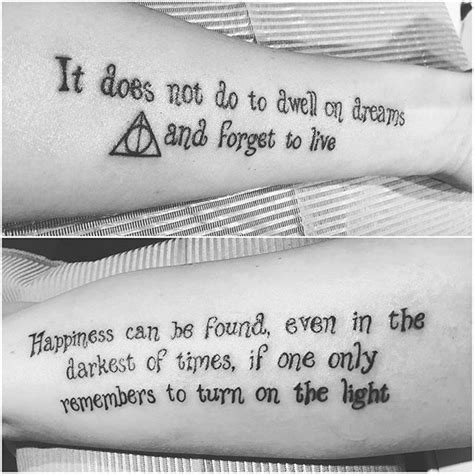 Harry Potter Quote Tattoo Ideas Arm Quote Tattoos Forearm Tattoos