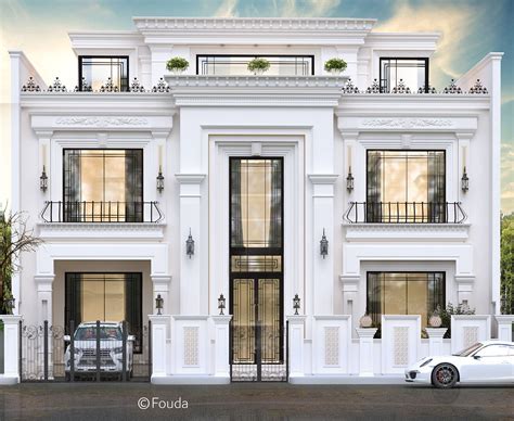 House Elevation On Behance In 2020 Classic House Design Classic