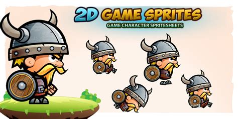 Viking 2d Game Character Sprites By Dionartworks Codester