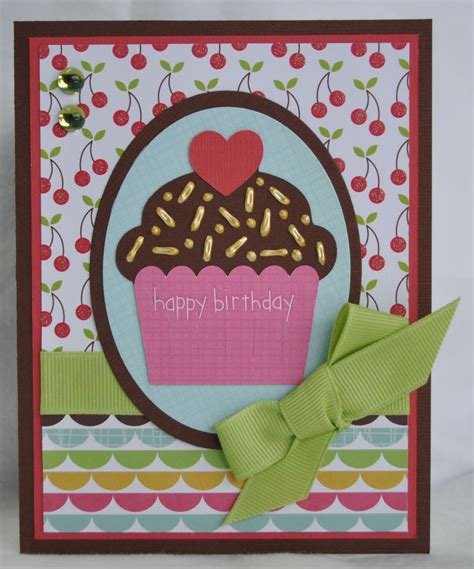 In addition to the cutouts, you can also use the negative spaces left by the hole punch to create little peekaboo windows into the inside of the card! DAT'S My Style: Cupcake Birthday Card