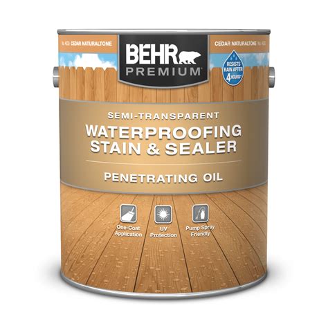 Behr Transparent Waterproofing Wood Finish Color Inspiration