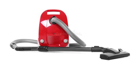 Modern Red Vacuum Cleaner Isolated Stock Image Image Of Clean