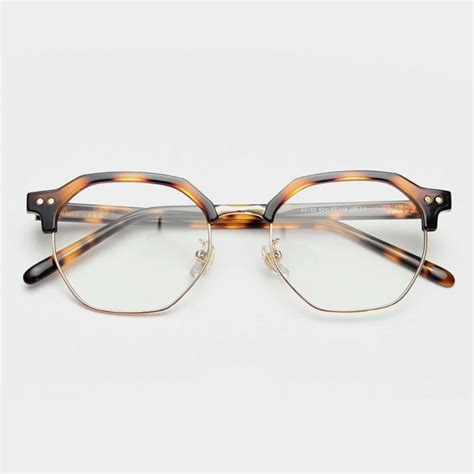 Vintage Polygon Nearsight Eyeglasses Frame Fashion Women Full Rim