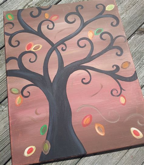 Fall Tree Canvas Canvas Paintings Pinterest Tree