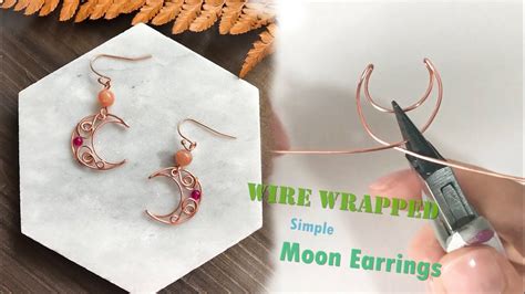 Wire Wrapped Jewelry Moon Earrings Tutorial Wire Wrapped Jewelry Rings