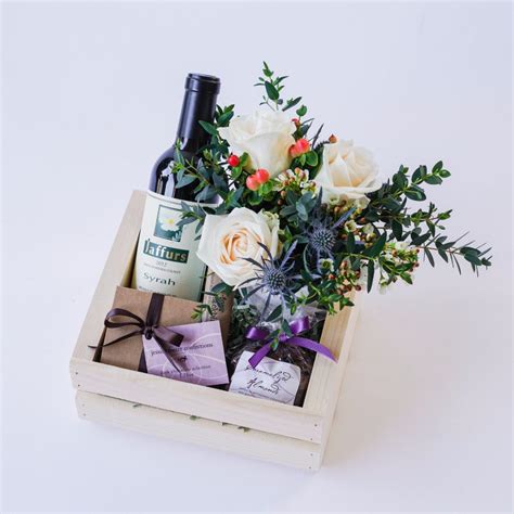 All our flower and wine gifts are available for next day delivery with our excellent flower delivery service, making it easy to send a last minute gift that they'll love. Wine + Chocolate Gift Box with Flowers | Hand Delivery in ...