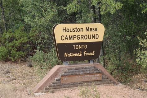 Houston Mesa Campground Signs And Info Images And Descriptions