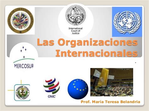 Tema V Las Organizaciones Internacionales