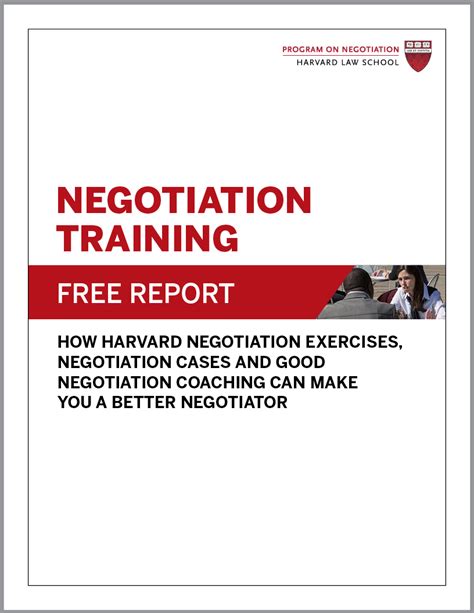 Negotiation Training How Harvard Negotiation Exercises Negotiation
