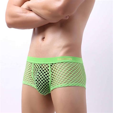 Qwang Men S Low Rise Nightwear Sexy Underwear Man Transparent Mesh