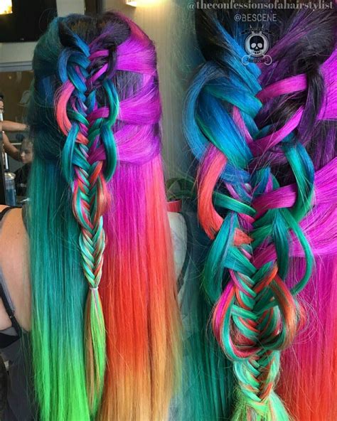 neon hair color hair color unique creative hairstyles cool hairstyles hairstyle ideas wild