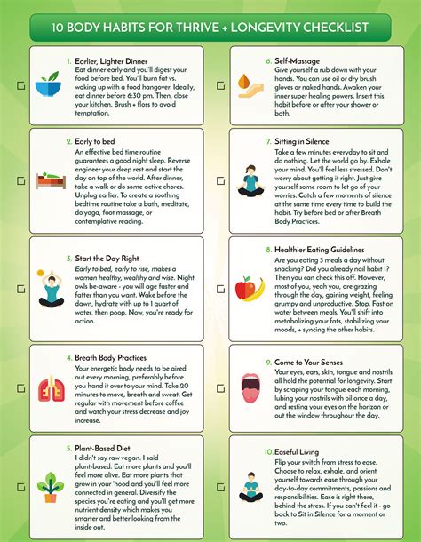 The 10 Habits For A Healthy Lifestyle Mountainluv