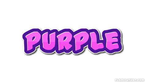 Purple Logo Herramienta De Diseño De Nombres Gratis De Flaming Text