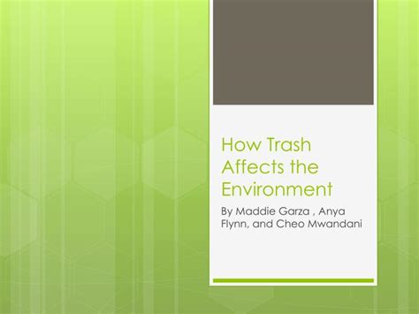 Ppt How Trash Affects The Environment Powerpoint Presentation Free