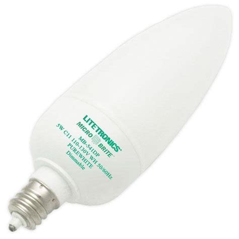 Litetronics Micro Brite Mb 541dp 5w C11 Purewhite Dimmable Ccfl