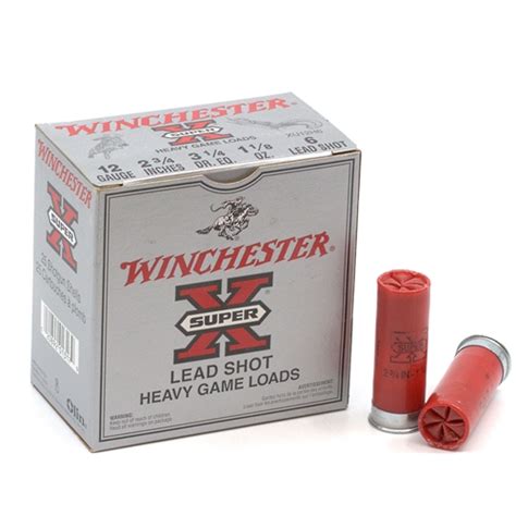 Winchester Super X 12 Gauge 2 3 4 1 1 8 Oz 6 Lead Shot For Sale