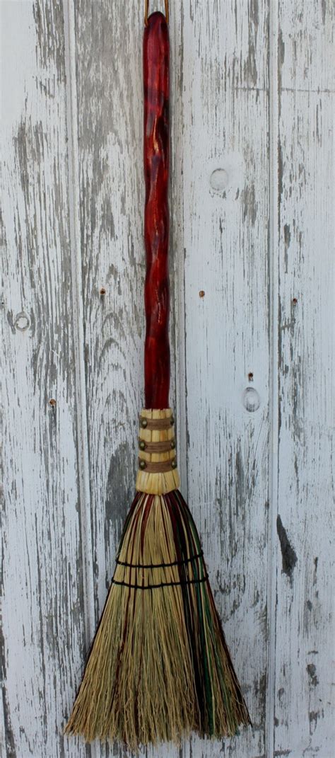 Handmade Hearth Broom Red By Broomhilde On Etsy