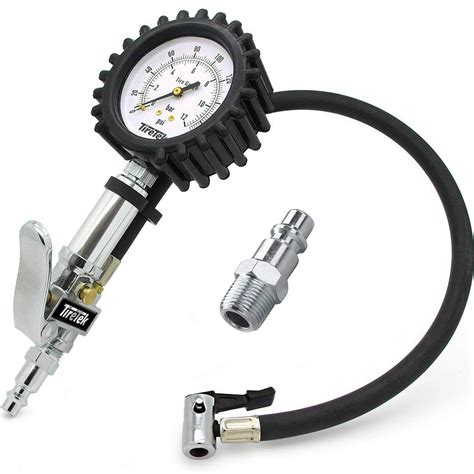 TireTek Air Compressor Tire Inflator Attachment - Tire Pressure Gauge with Inflator 170 PSI