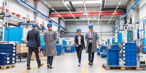 Engineer And Company Manager Walking Through A Factory Digital