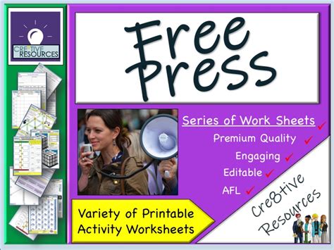 Free Press Work From Home Pack Teaching Resources
