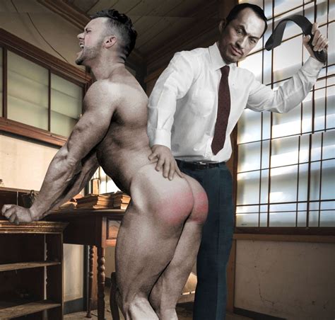 Stripped And Strapped Spanking Art By Franco Jock Spank Male Spanking