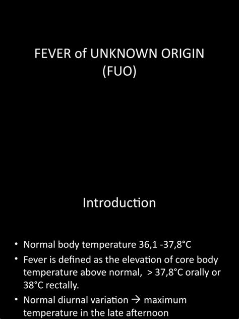 Fever Of Unknown Origin Pdf Fever Physical Examination