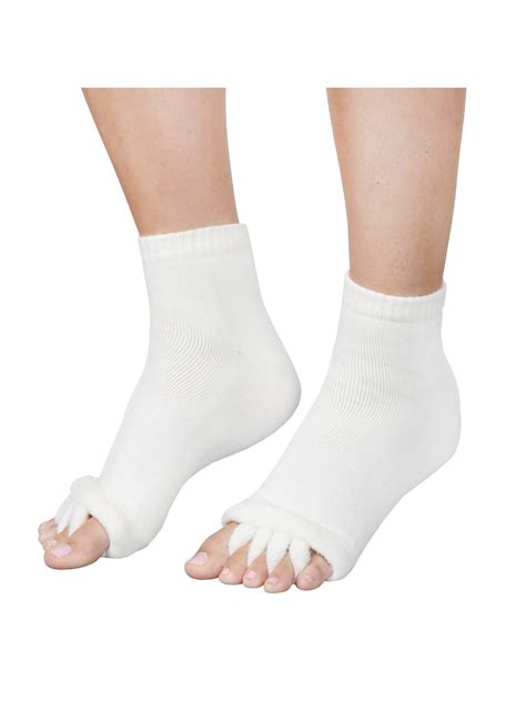 Lite Aid Liteaid Womens Toe Separating Gel Lined Socks For Bunions