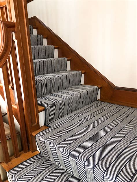 Stair Runner With Herringbone Pattern Stair Runner Custom Carpet