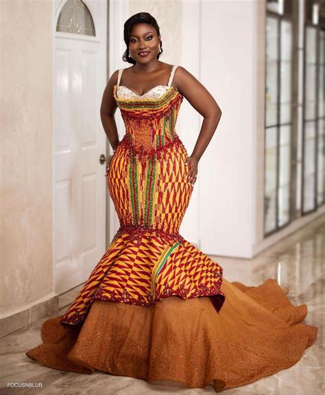 Gorgeous Kente Bridal Styles Zanaposh African Design Dresses African Fashion Dresses Kente